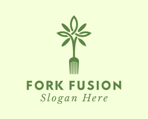 Vegan Fork Restaurant logo design