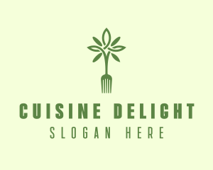 Vegan Fork Restaurant logo design