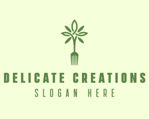 Vegan Fork Restaurant logo design