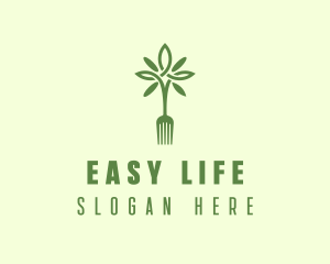 Vegan Fork Restaurant logo design