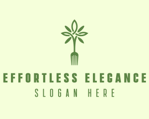 Vegan Fork Restaurant logo design