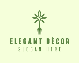 Vegan Fork Restaurant logo design