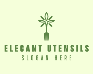 Vegan Fork Restaurant logo design