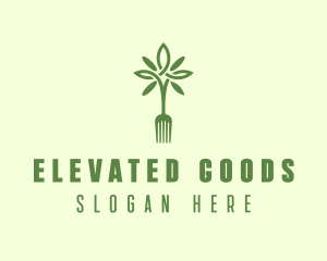 Vegan Fork Restaurant logo design