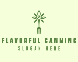 Vegan Fork Restaurant logo design