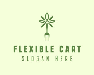 Vegan Fork Restaurant logo design