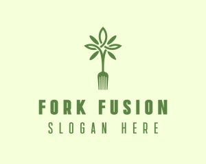 Vegan Fork Restaurant logo design