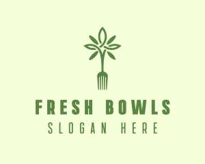 Vegan Fork Restaurant logo design