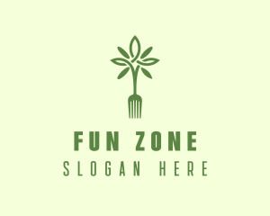 Vegan Fork Restaurant logo design