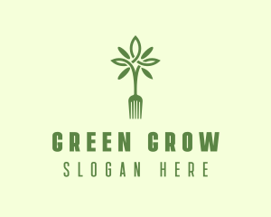 Vegan Fork Restaurant logo design