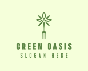 Vegan Fork Restaurant logo design