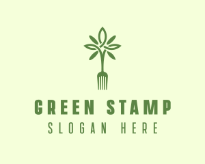 Vegan Fork Restaurant logo design