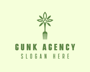 Vegan Fork Restaurant logo design