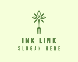 Vegan Fork Restaurant logo design