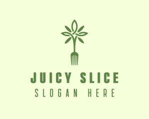 Vegan Fork Restaurant logo design