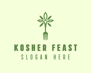 Vegan Fork Restaurant logo design