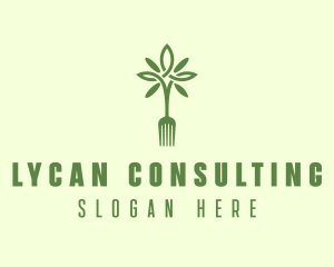 Vegan Fork Restaurant logo design