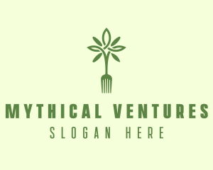 Vegan Fork Restaurant logo design