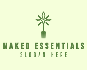 Vegan Fork Restaurant logo design