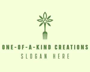 Vegan Fork Restaurant logo design