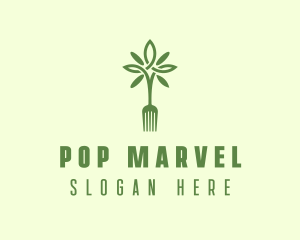 Vegan Fork Restaurant logo design