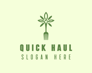 Vegan Fork Restaurant logo design