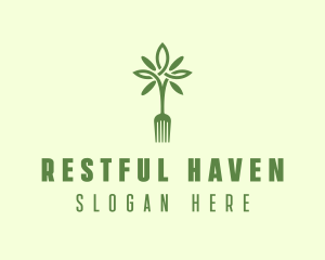 Vegan Fork Restaurant logo design