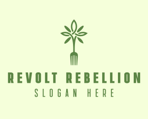 Vegan Fork Restaurant logo design