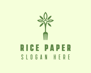 Vegan Fork Restaurant logo design