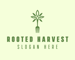 Vegan Fork Restaurant logo design