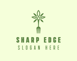 Vegan Fork Restaurant logo design