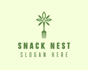 Vegan Fork Restaurant logo design