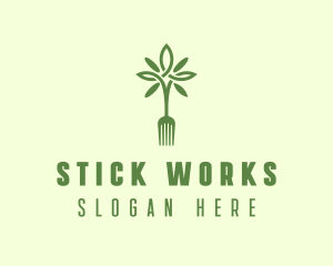 Vegan Fork Restaurant logo design