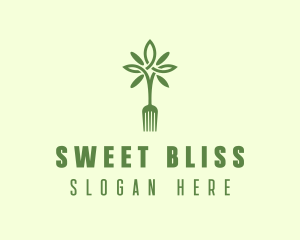 Vegan Fork Restaurant logo design