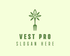 Vegan Fork Restaurant logo design