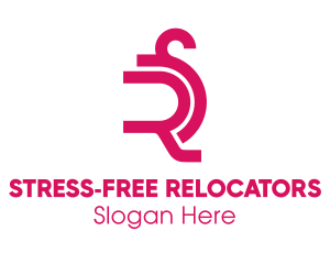 Modern Pink RS logo design