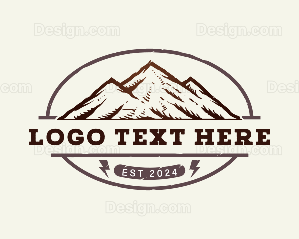 Mountain Climbing Peak Logo