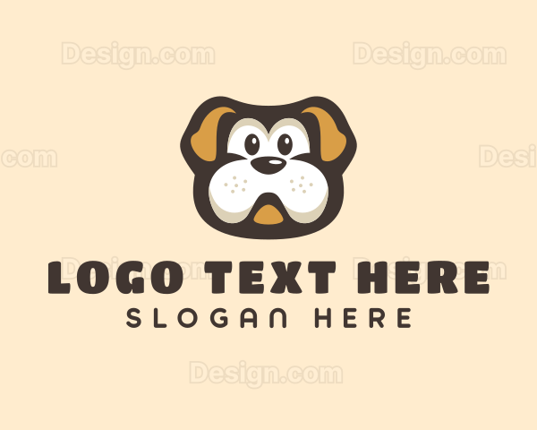 Bulldog Dog Cartoon Logo