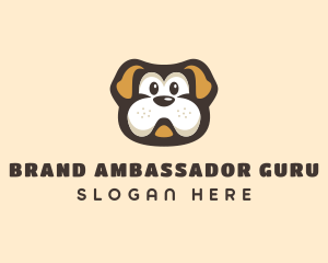 Bulldog Dog Cartoon logo design