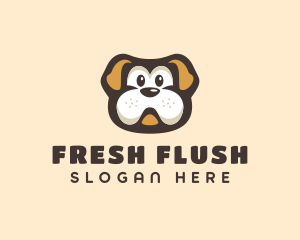 Bulldog Dog Cartoon logo design