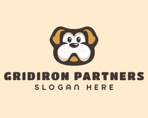 Bulldog Dog Cartoon logo design