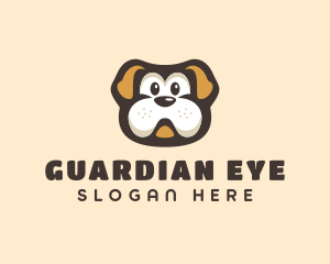 Bulldog Dog Cartoon logo design