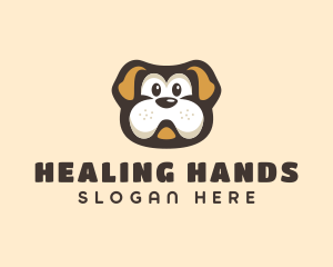 Bulldog Dog Cartoon logo design