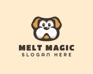 Bulldog Dog Cartoon logo design