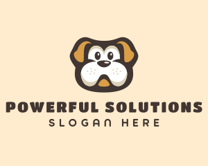 Bulldog Dog Cartoon logo design