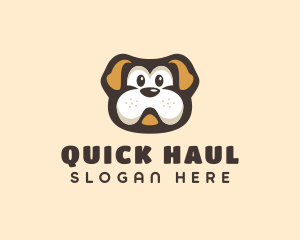 Bulldog Dog Cartoon logo design