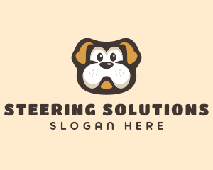 Bulldog Dog Cartoon logo design