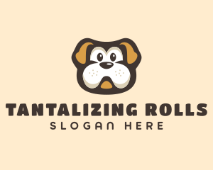 Bulldog Dog Cartoon logo design