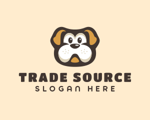 Bulldog Dog Cartoon logo design