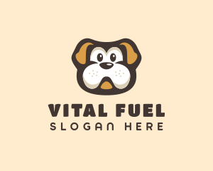 Bulldog Dog Cartoon logo design